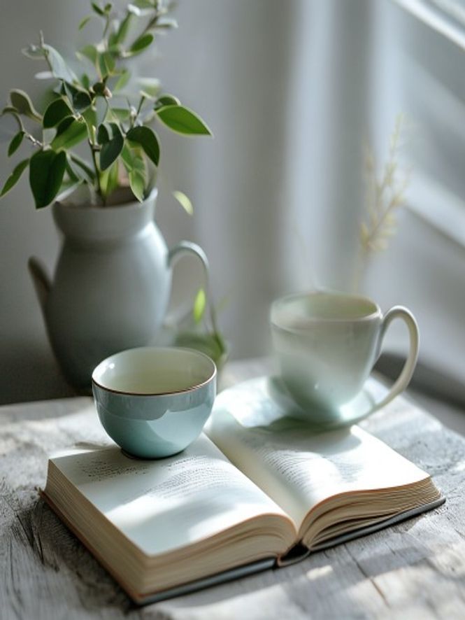 Visual representation of balanced wellbeing elements in harmony